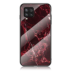 Handyhülle Silikon Hülle Rahmen Schutzhülle Spiegel Modisch Muster für Samsung Galaxy M42 5G Rot