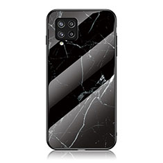 Handyhülle Silikon Hülle Rahmen Schutzhülle Spiegel Modisch Muster für Samsung Galaxy M42 5G Schwarz