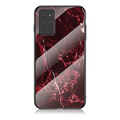 Handyhülle Silikon Hülle Rahmen Schutzhülle Spiegel Modisch Muster für Samsung Galaxy Note 20 5G Rot