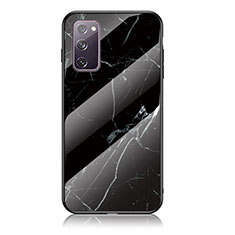 Handyhülle Silikon Hülle Rahmen Schutzhülle Spiegel Modisch Muster für Samsung Galaxy S20 FE 5G Schwarz