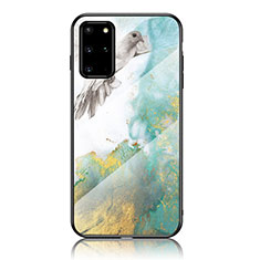Handyhülle Silikon Hülle Rahmen Schutzhülle Spiegel Modisch Muster für Samsung Galaxy S20 Plus 5G Grün