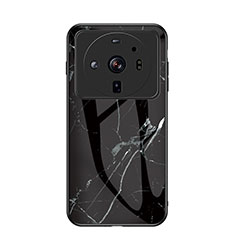 Handyhülle Silikon Hülle Rahmen Schutzhülle Spiegel Modisch Muster für Xiaomi Mi 12 Ultra 5G Schwarz