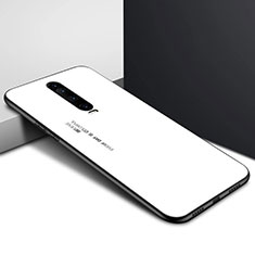 Handyhülle Silikon Hülle Rahmen Schutzhülle Spiegel Modisch Muster für Xiaomi Poco X2 Weiß