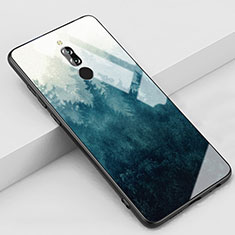Handyhülle Silikon Hülle Rahmen Schutzhülle Spiegel Modisch Muster für Xiaomi Redmi 8 Blau