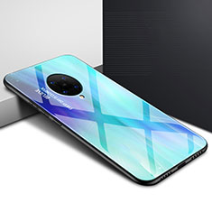 Handyhülle Silikon Hülle Rahmen Schutzhülle Spiegel Modisch Muster für Xiaomi Redmi K30 Pro 5G Cyan
