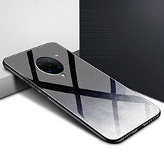 Handyhülle Silikon Hülle Rahmen Schutzhülle Spiegel Modisch Muster für Xiaomi Redmi K30 Pro 5G Schwarz