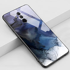 Handyhülle Silikon Hülle Rahmen Schutzhülle Spiegel Modisch Muster H02 für Huawei Mate 20 Lite Grau