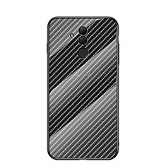 Handyhülle Silikon Hülle Rahmen Schutzhülle Spiegel Modisch Muster H05 für Huawei Mate 20 Lite Schwarz