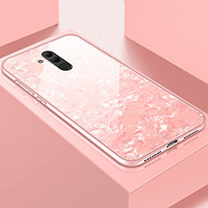 Handyhülle Silikon Hülle Rahmen Schutzhülle Spiegel Modisch Muster H09 für Huawei Mate 20 Lite Rosa