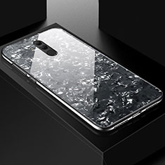 Handyhülle Silikon Hülle Rahmen Schutzhülle Spiegel Modisch Muster H09 für Huawei Mate 20 Lite Schwarz