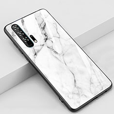 Handyhülle Silikon Hülle Rahmen Schutzhülle Spiegel Modisch Muster K01 für Huawei Honor 20 Pro Weiß