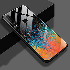 Handyhülle Silikon Hülle Rahmen Schutzhülle Spiegel Modisch Muster K01 für Huawei P30 Lite New Edition Orange