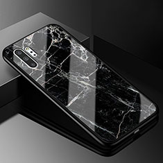 Handyhülle Silikon Hülle Rahmen Schutzhülle Spiegel Modisch Muster K01 für Samsung Galaxy Note 10 Plus Schwarz