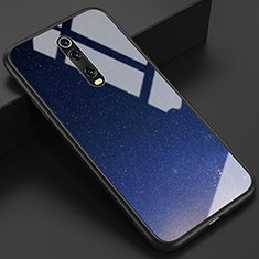 Handyhülle Silikon Hülle Rahmen Schutzhülle Spiegel Modisch Muster K01 für Xiaomi Mi 9T Pro Blau