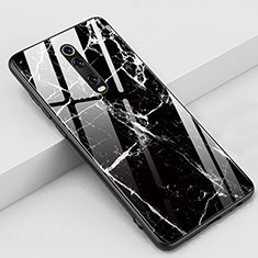 Handyhülle Silikon Hülle Rahmen Schutzhülle Spiegel Modisch Muster K01 für Xiaomi Mi 9T Schwarz
