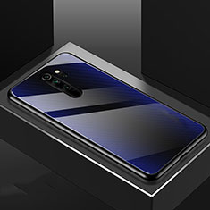 Handyhülle Silikon Hülle Rahmen Schutzhülle Spiegel Modisch Muster K01 für Xiaomi Redmi Note 8 Pro Blau
