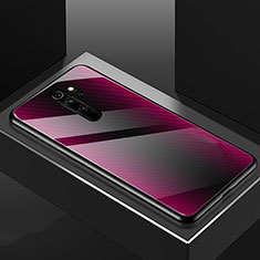 Handyhülle Silikon Hülle Rahmen Schutzhülle Spiegel Modisch Muster K01 für Xiaomi Redmi Note 8 Pro Violett