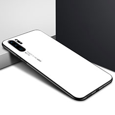 Handyhülle Silikon Hülle Rahmen Schutzhülle Spiegel Modisch Muster K02 für Huawei P30 Pro Weiß