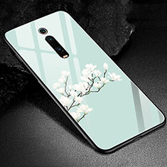 Handyhülle Silikon Hülle Rahmen Schutzhülle Spiegel Modisch Muster K02 für Xiaomi Mi 9T Grün