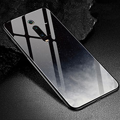 Handyhülle Silikon Hülle Rahmen Schutzhülle Spiegel Modisch Muster K02 für Xiaomi Mi 9T Schwarz