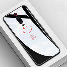 Handyhülle Silikon Hülle Rahmen Schutzhülle Spiegel Modisch Muster K03 für Xiaomi Mi 9T Pro Schwarz