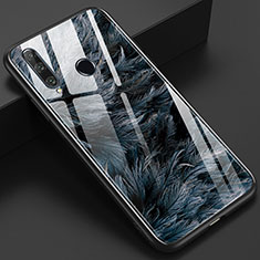 Handyhülle Silikon Hülle Rahmen Schutzhülle Spiegel Modisch Muster K04 für Huawei Honor 20i Schwarz