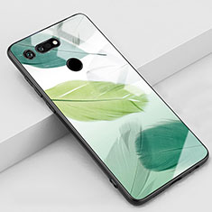 Handyhülle Silikon Hülle Rahmen Schutzhülle Spiegel Modisch Muster K05 für Huawei Honor View 20 Grün