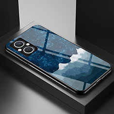 Handyhülle Silikon Hülle Rahmen Schutzhülle Spiegel Modisch Muster LS1 für OnePlus Nord N20 5G Blau