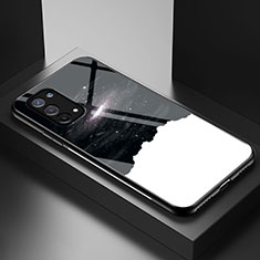 Handyhülle Silikon Hülle Rahmen Schutzhülle Spiegel Modisch Muster LS1 für OnePlus Nord N200 5G Schwarz