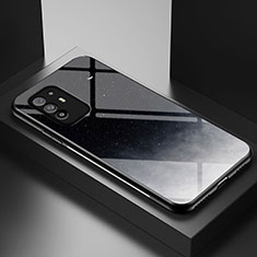 Handyhülle Silikon Hülle Rahmen Schutzhülle Spiegel Modisch Muster LS1 für Oppo A94 5G Grau