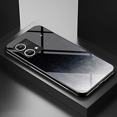 Handyhülle Silikon Hülle Rahmen Schutzhülle Spiegel Modisch Muster LS1 für Oppo F21s Pro 4G Grau