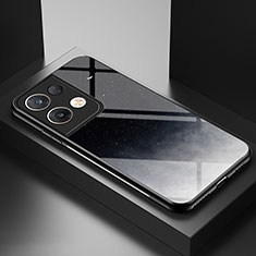 Handyhülle Silikon Hülle Rahmen Schutzhülle Spiegel Modisch Muster LS1 für Oppo Reno8 Pro 5G Grau