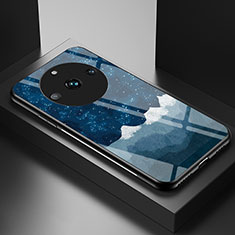 Handyhülle Silikon Hülle Rahmen Schutzhülle Spiegel Modisch Muster LS1 für Realme 11 Pro+ Plus 5G Blau