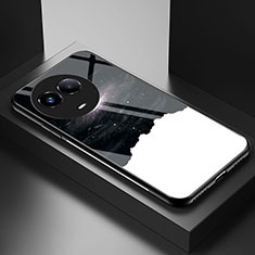 Handyhülle Silikon Hülle Rahmen Schutzhülle Spiegel Modisch Muster LS1 für Realme 11X 5G Schwarz