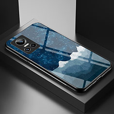 Handyhülle Silikon Hülle Rahmen Schutzhülle Spiegel Modisch Muster LS1 für Realme GT Neo3 5G Blau
