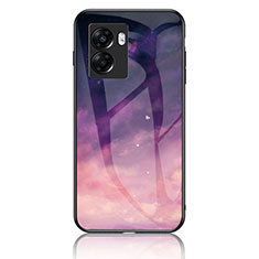 Handyhülle Silikon Hülle Rahmen Schutzhülle Spiegel Modisch Muster LS1 für Realme Narzo 50 5G Violett