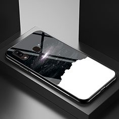 Handyhülle Silikon Hülle Rahmen Schutzhülle Spiegel Modisch Muster LS1 für Samsung Galaxy A20e Schwarz