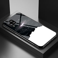 Handyhülle Silikon Hülle Rahmen Schutzhülle Spiegel Modisch Muster LS1 für Samsung Galaxy A42 5G Schwarz