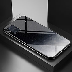 Handyhülle Silikon Hülle Rahmen Schutzhülle Spiegel Modisch Muster LS1 für Samsung Galaxy A51 4G Grau