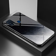 Handyhülle Silikon Hülle Rahmen Schutzhülle Spiegel Modisch Muster LS1 für Samsung Galaxy M21s Grau