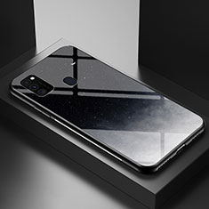 Handyhülle Silikon Hülle Rahmen Schutzhülle Spiegel Modisch Muster LS1 für Samsung Galaxy M30s Grau