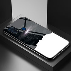 Handyhülle Silikon Hülle Rahmen Schutzhülle Spiegel Modisch Muster LS1 für Samsung Galaxy M31 Schwarz