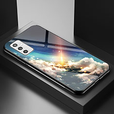 Handyhülle Silikon Hülle Rahmen Schutzhülle Spiegel Modisch Muster LS1 für Samsung Galaxy M52 5G Plusfarbig