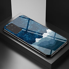 Handyhülle Silikon Hülle Rahmen Schutzhülle Spiegel Modisch Muster LS1 für Samsung Galaxy Note 20 5G Blau