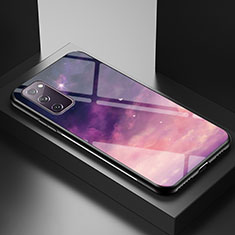 Handyhülle Silikon Hülle Rahmen Schutzhülle Spiegel Modisch Muster LS1 für Samsung Galaxy S20 FE (2022) 5G Violett