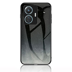 Handyhülle Silikon Hülle Rahmen Schutzhülle Spiegel Modisch Muster LS1 für Vivo Y55 4G Grau