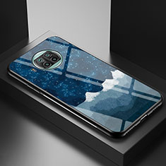 Handyhülle Silikon Hülle Rahmen Schutzhülle Spiegel Modisch Muster LS1 für Xiaomi Mi 10T Lite 5G Blau