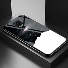Handyhülle Silikon Hülle Rahmen Schutzhülle Spiegel Modisch Muster LS1 für Xiaomi Redmi Note 9 Schwarz