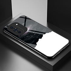 Handyhülle Silikon Hülle Rahmen Schutzhülle Spiegel Modisch Muster LS2 für Huawei Nova 10 Pro Schwarz