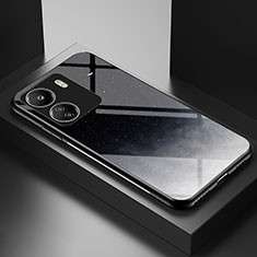 Handyhülle Silikon Hülle Rahmen Schutzhülle Spiegel Modisch Muster LS2 für Xiaomi Redmi 13C Grau